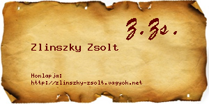 Zlinszky Zsolt névjegykártya