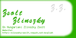 zsolt zlinszky business card